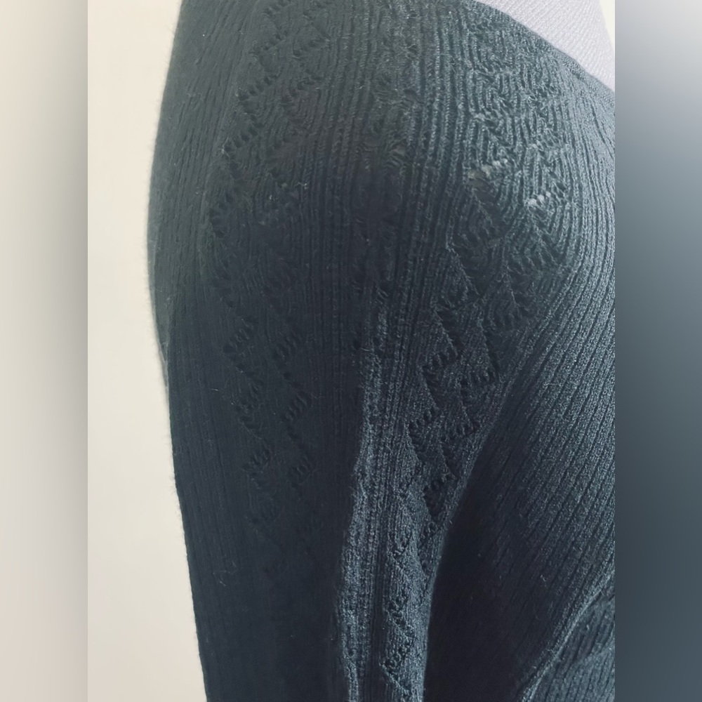 Jessica Knitted Black Top - Picture 2 of 7